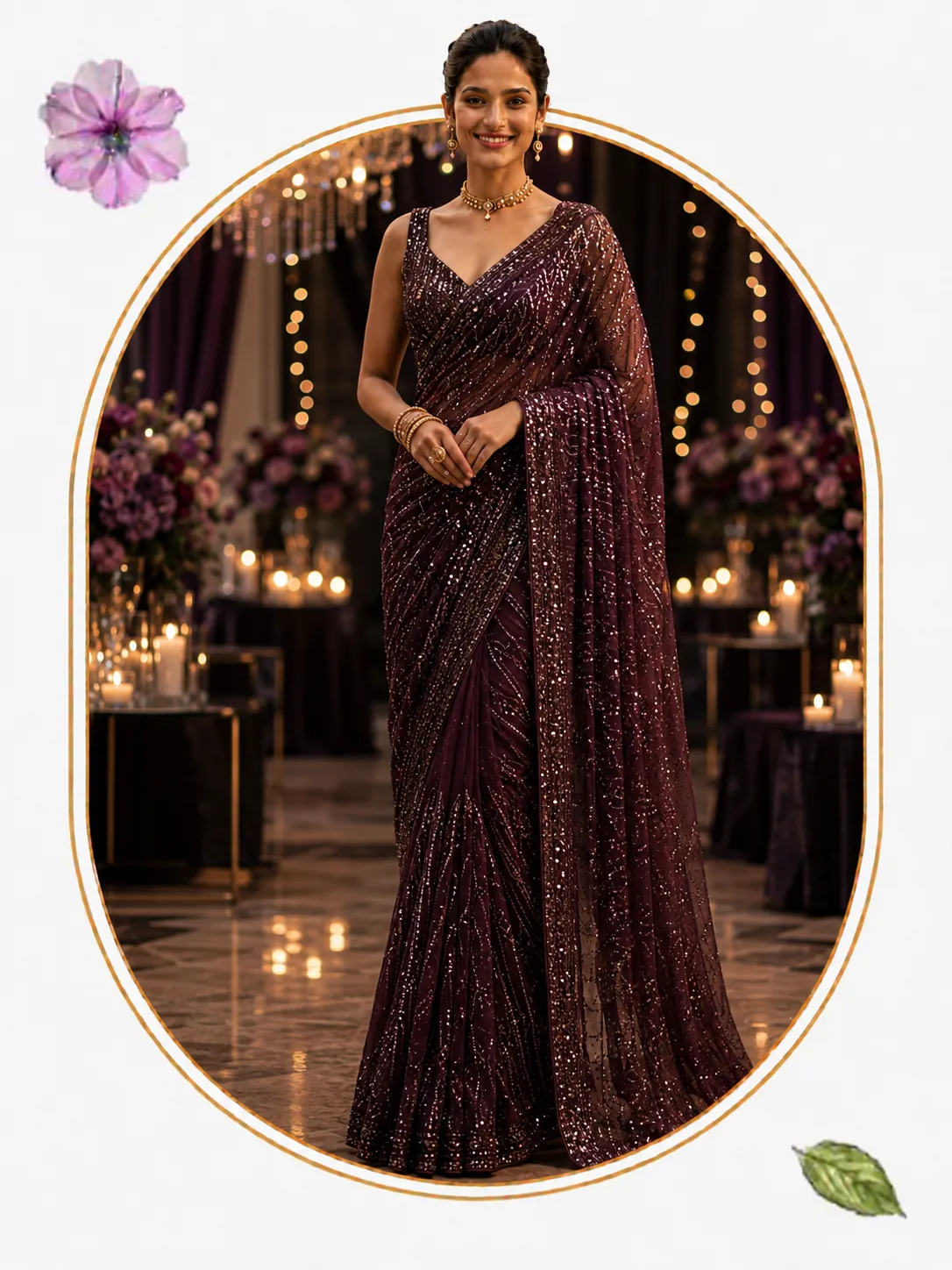 Partywear Saree